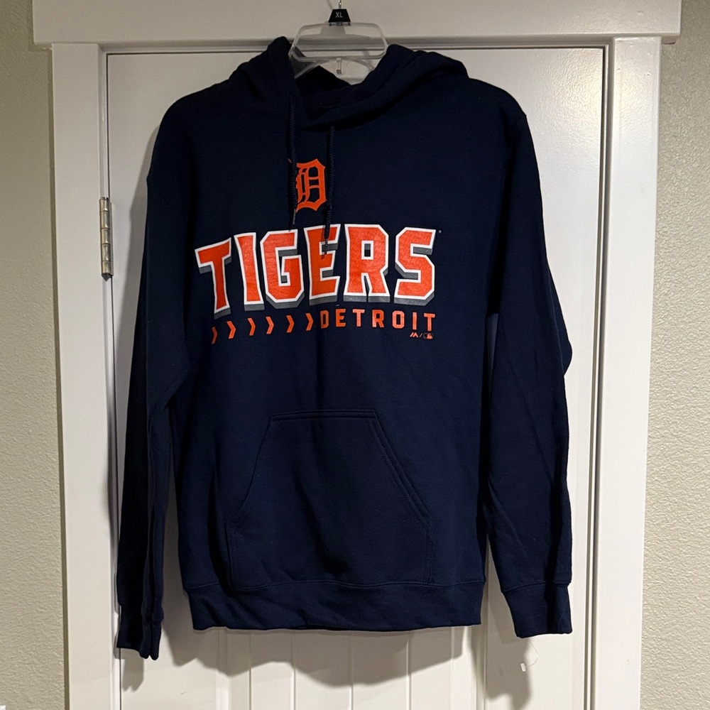 Detroit Tigers Navy Blue Hoodie